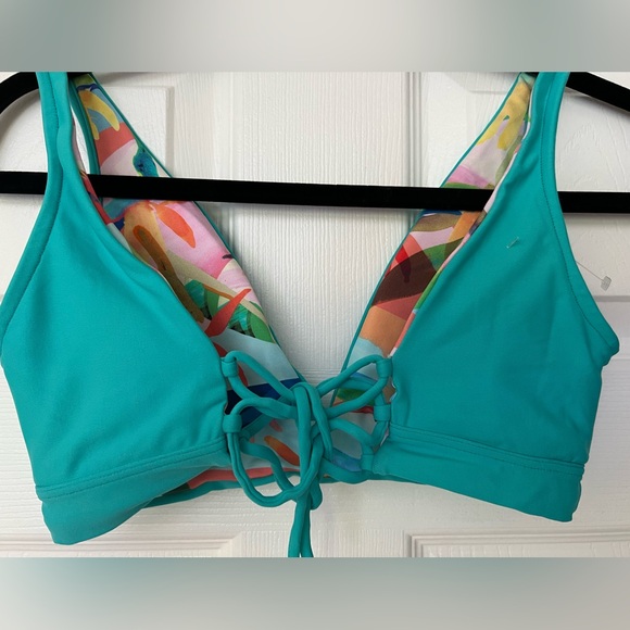 New! Maaji reversible aquatic allure bikini top tropical floral 14447 - Picture 15 of 16